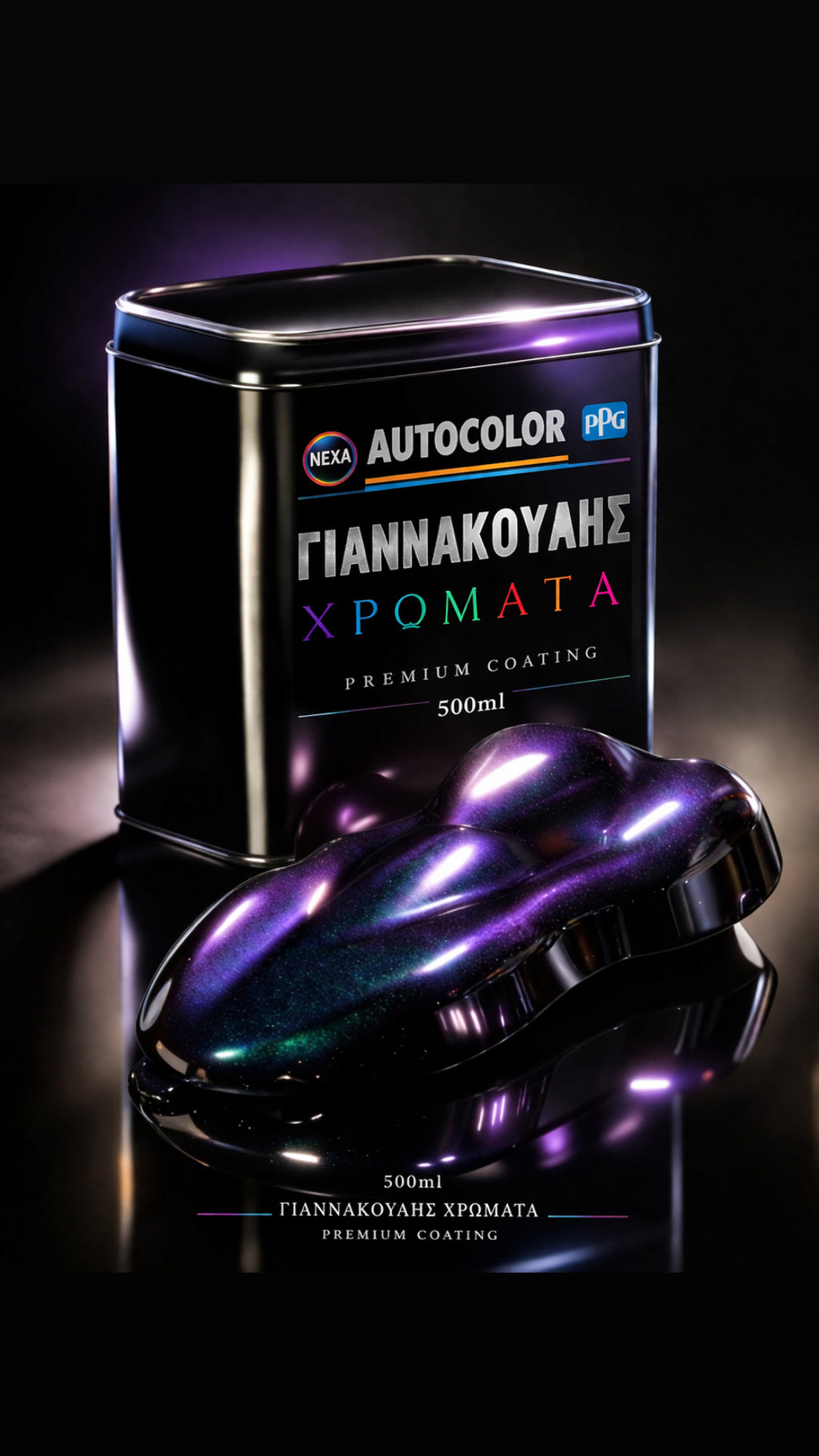 Luxury chameleon paint (deep blue-purple-green)
