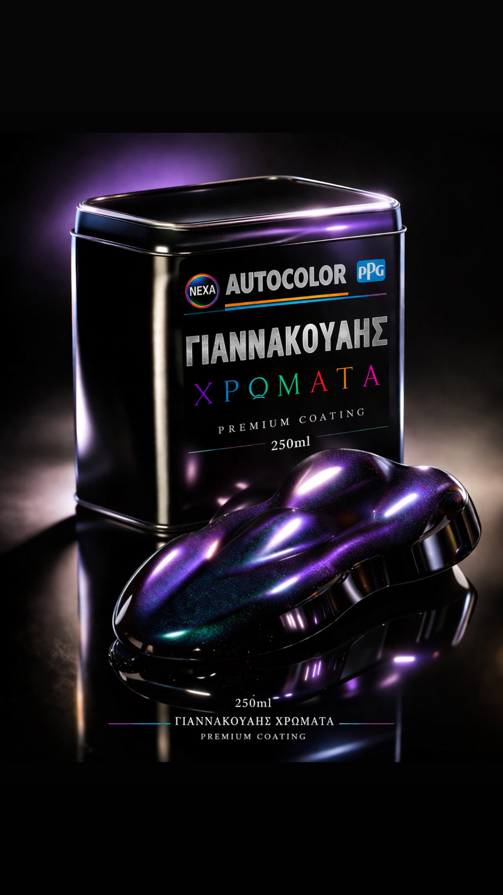 Luxury chameleon paint (deep blue-purple-green)